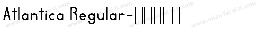 Atlantica Regular字体转换